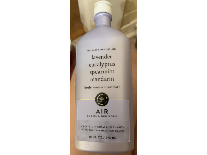 Bath & Body Works Air Body Wash + Foam Bath, Lavender Eucalyptus Spearmint Mandarin, 10 fl oz/295 mL