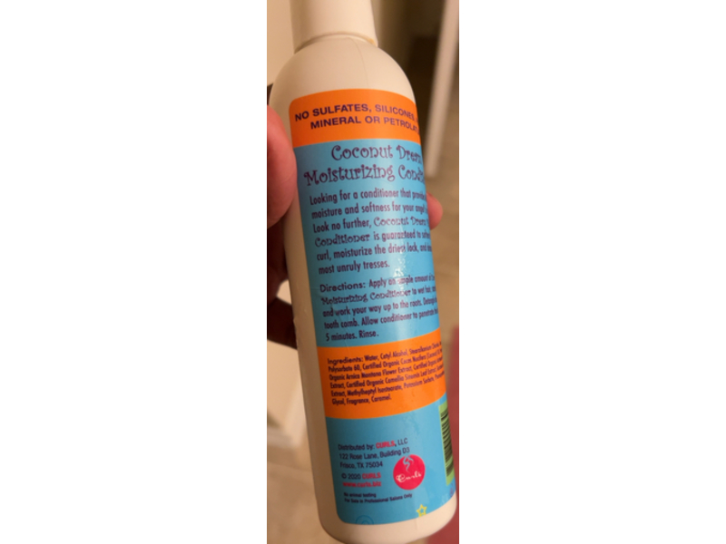 Curls Coconut Dream Moisturizing Conditioner, 8 fl oz/236 mL