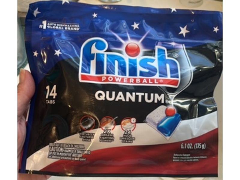 Finish Quantum Dishwasher Pods, Fresh Scent, 6.1 oz/175 g, 14 Count