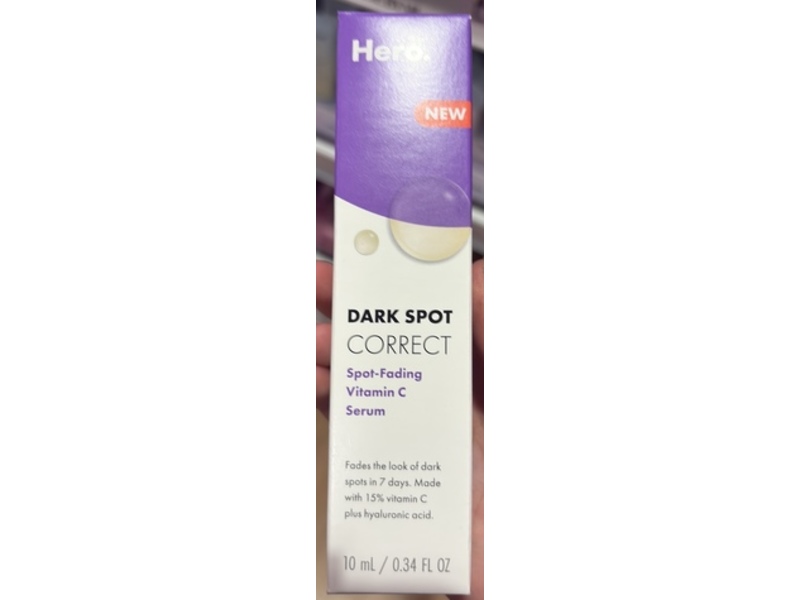 Hero Cosmetics Dark Spot Corrector Spot-Fading Serum, Vitamin C, 0.34 fl oz/10 mL