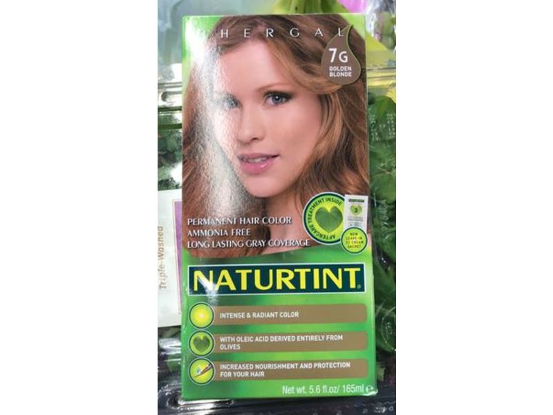 Naturtint Phergal Permanent Hair Color, 7 G Golden Blonde, 5.6 oz/165 ml