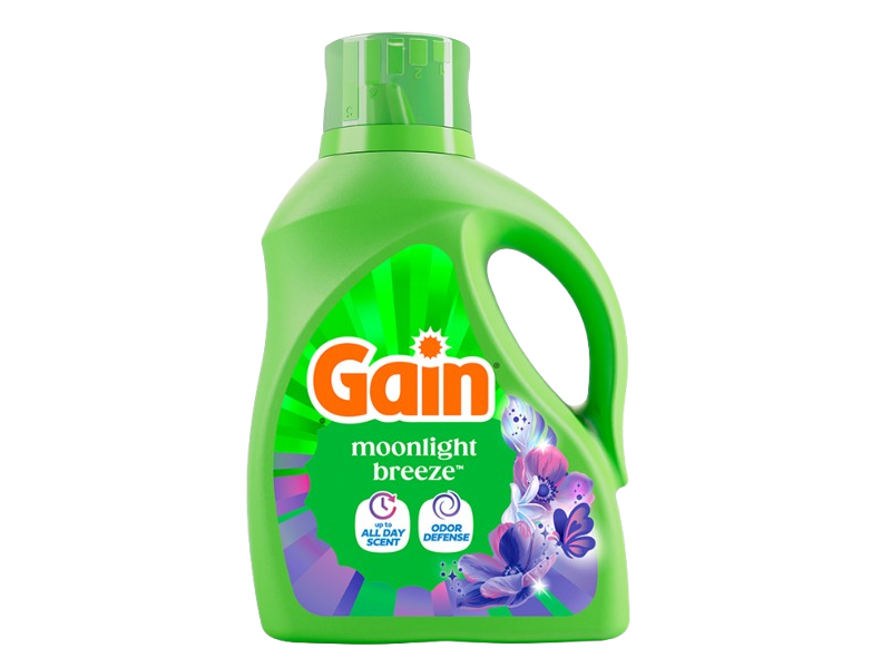 Gain Laundry Detergent. Moonlight Breeze, 45 Loads, 60 fl oz/1.77 L, Pack Of 2