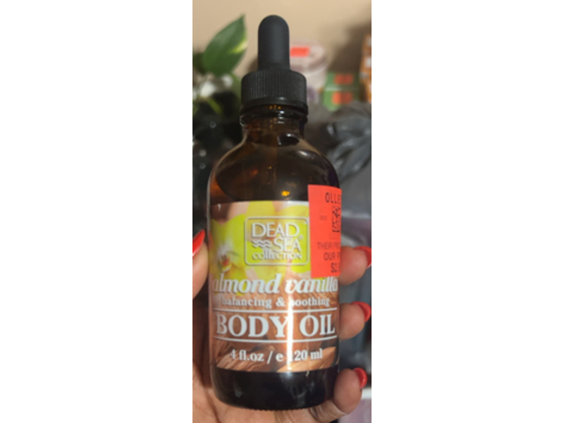 Dead Sea Collection Balancing + Soothing Body Oil, Almond & Vanilla, 4 fl oz/20 mL