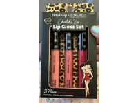Betty Boop x Celavi Cheetah's Kiss Lip Gloss Set, Cherry Flavored, 0.3 fl oz/9 mL, 3 Count - thumbnail 1