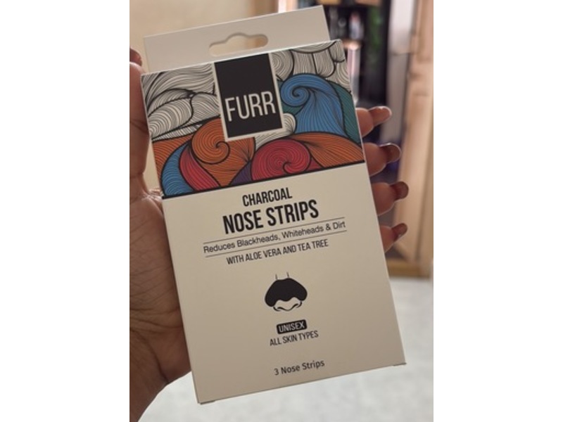 Furr By Pee Safe Charcoal Nose Strips, Aloe Vera & Tea Tree, 3 Count