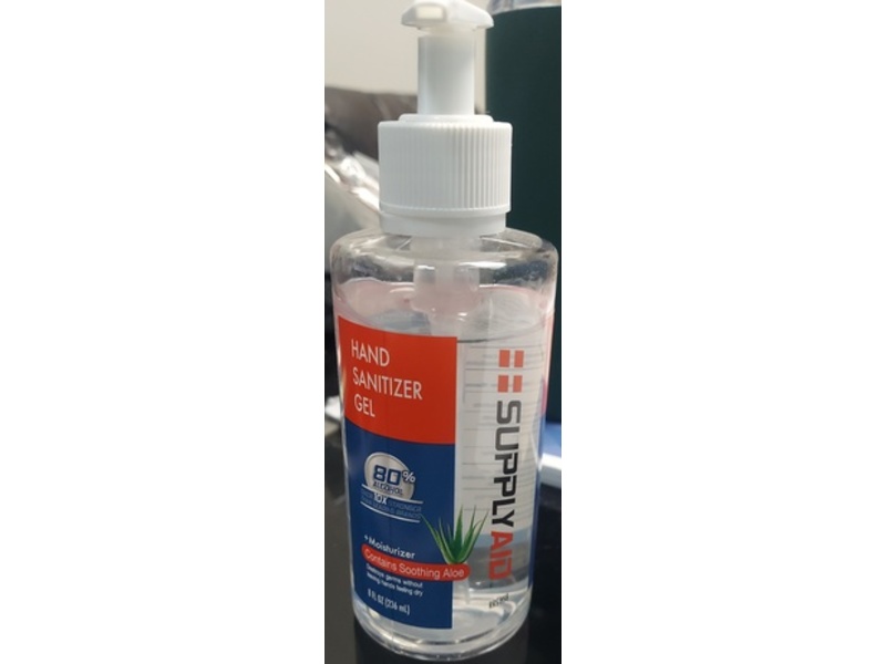 SupplyAid Hand Sanitizer Gel, 8 fl oz/236 mL