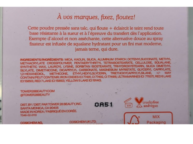 Tower 28 GetSet Blur + Set Pressed Powder, Palisades Pink, 0.35 oz/10 g