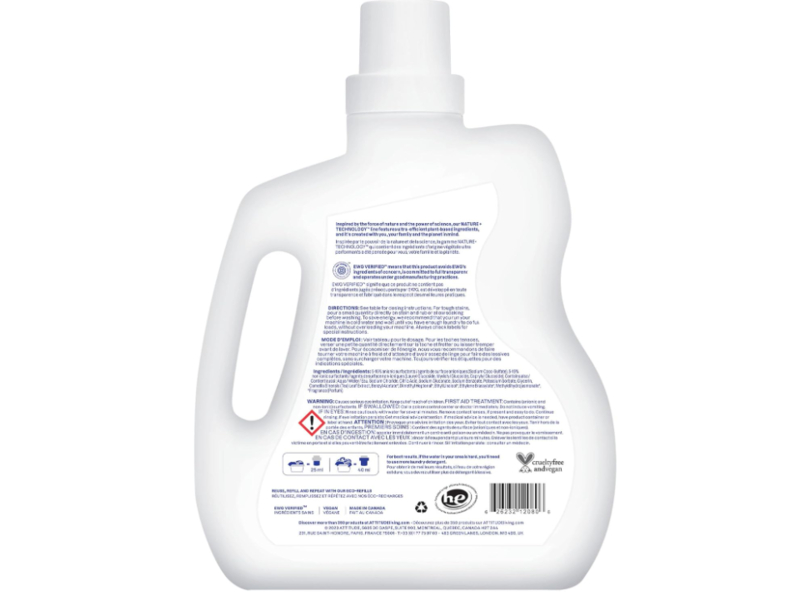 Attitude Laundry Detergent, Wildflowers, 80 Loads, 67.6 fl oz/2 L