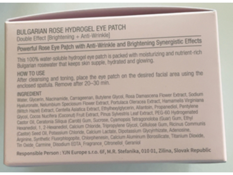 Heimish Hydrogel Eye Patch, Bulgarian Rose Water, 60 Count