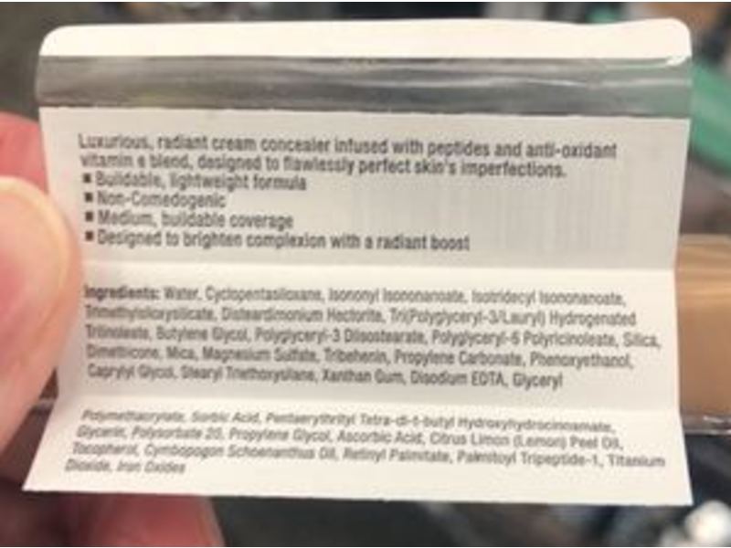 Neutrogena Healthy Skin Radiant Cream Concealer, Hazelnut Medium 01, 0.24 fl oz/7.1 mL