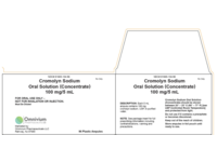 Cromolyn Sodium Oral Solution (Concentrate) 100 mg/5 mL, 8 Count, Amnivium Pharmaceuticals (RX) - thumbnail 1