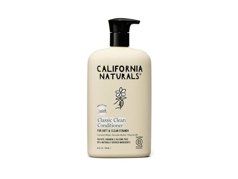 California Naturals Classic Clean Conditioner, Toasted Coconut, 20 fl oz/591 mL