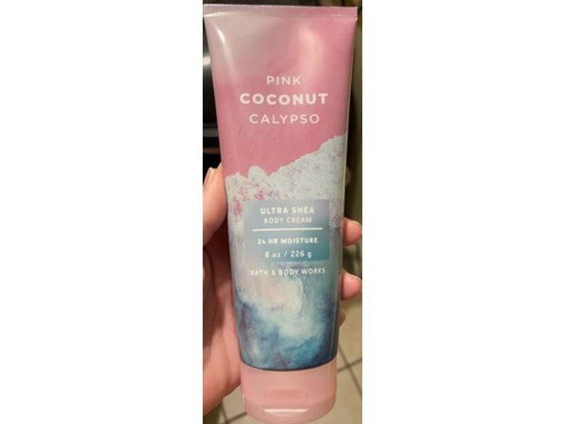 Bath And Body Pink Coconut Calypso Ultra Shea Body Cream, 8 oz/226 g