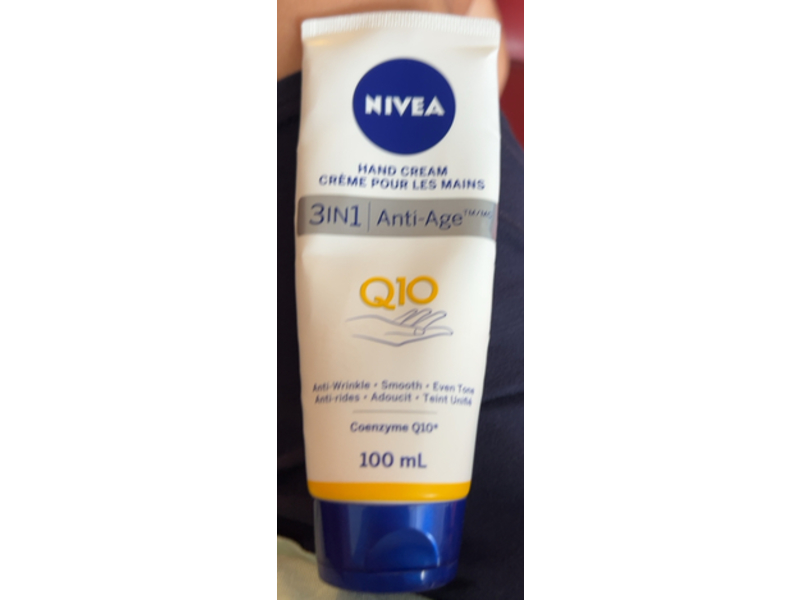 Nivea 3 In 1 Anti-Age Hand Cream, Q10, 100 mL
