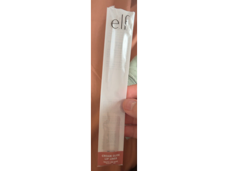 e.l.f. Cream Glide Lip Liner, Truth Or Bare, 0.03 oz/1 g