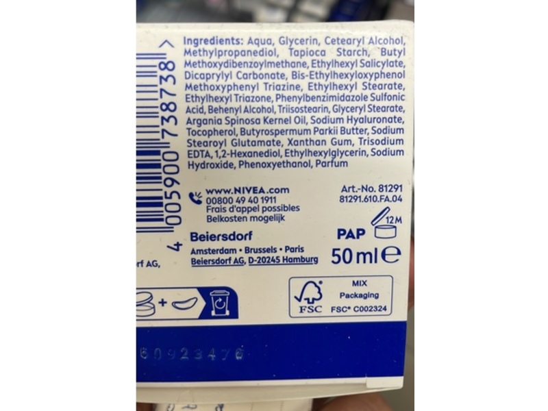 Nivea Nourishing Day Cream, SPF 30, 50 mL