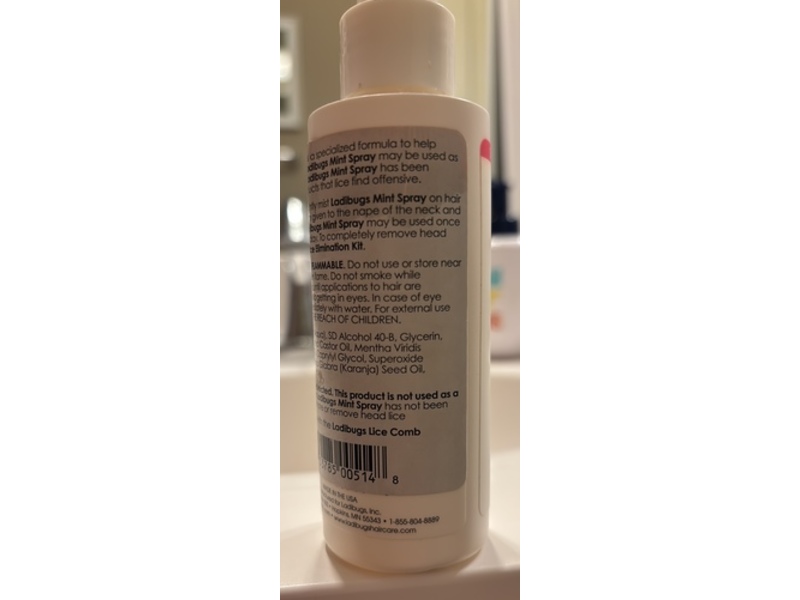 Lady Bugs Hair Care Mint Spray, 4 fl oz/119 mL
