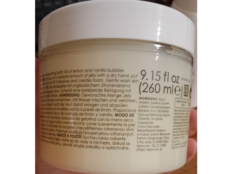 Ziaja Bath Jelly Soap, Lemon Cake, 9.15 fl oz/260 mL