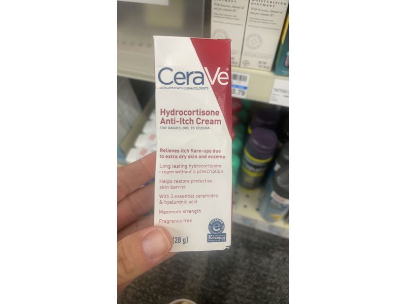 Cerave Hydrocortisone Anti-Itch Cream, 1 oz/28 g