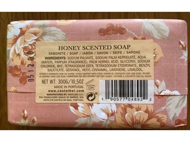 Castelbel Honey Soap Bar, 10.5 oz/300 g
