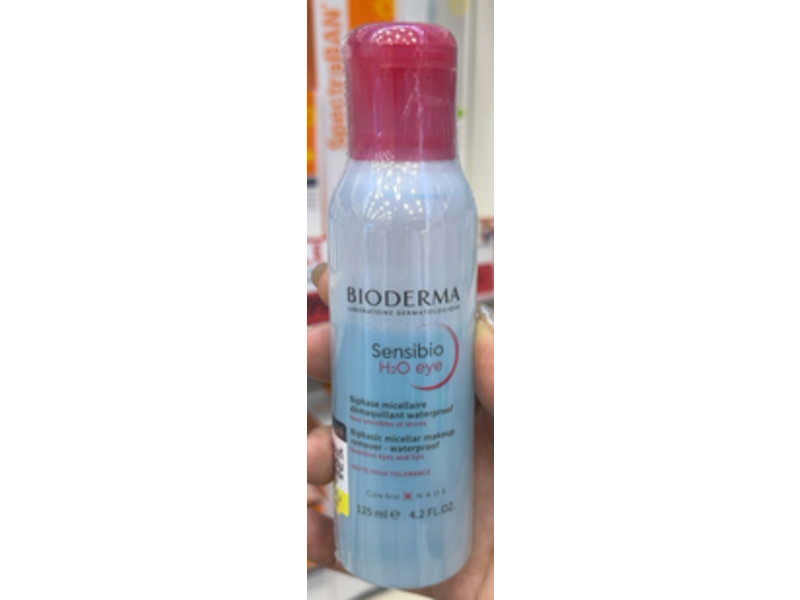 Bioderma Sensibio H2O Eye Makeup Remover, 4.2 fl oz/125 mL