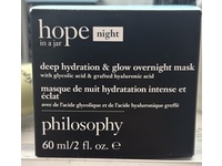 Philosophy Hope In A Jar Deep Hydration & Glow Overnight Mask, Glycolic Acid & Hyaluronic Acid, 2 fl oz/60 mL - Image 3