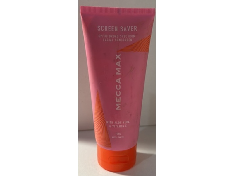 Mecca Max Screen Saver Facial Sunscreen, SPF 30, 75 mL