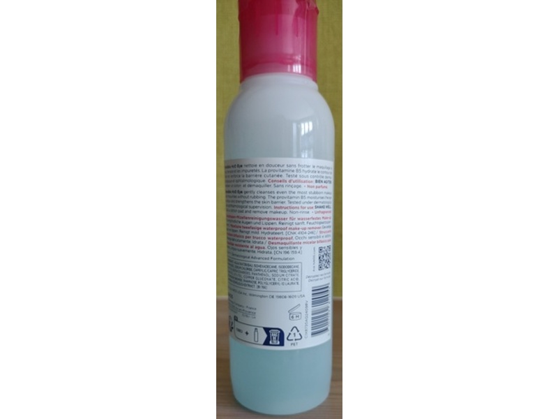 Bioderma Sensibio H2O Eye Makeup Remover, 4.2 fl oz/125 mL