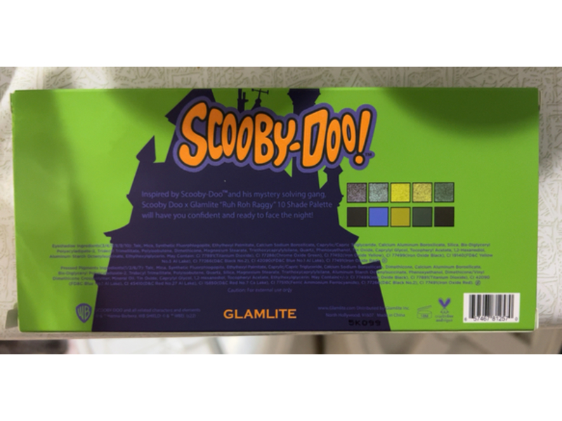 Glamlite Scooby-Doo! Ruh Roh Raggy!!! 10 Shade Palette, 0.52 fl oz/15 g