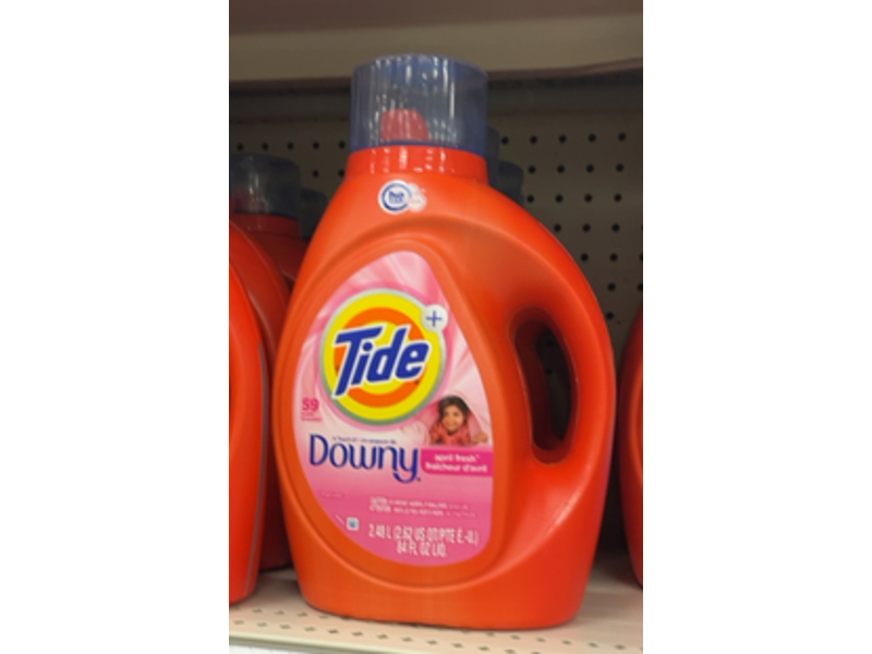 Tide Plus Downy Laundry Detergent, April Fresh, 59 Loads, 84 fl oz/2.48 L