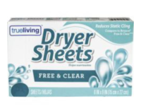 Trueliving Dryer Sheets, Free & Clear, 160 Count - Image 2