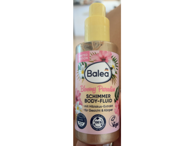 Balea Bloomy Paradise Schimmer Body-Fluid, 75 mL