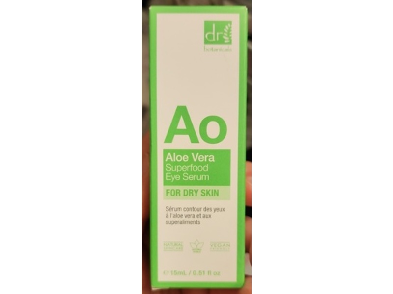 Dr Botanicals Ao Aloe Vera Superfood Eye Serum, 0.51 fl oz/15 mL