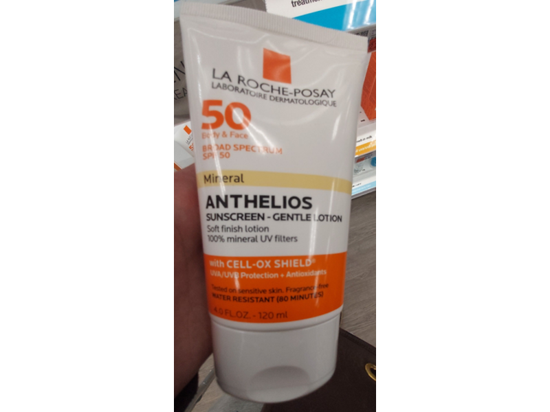 La Roche-Posay Anthelios Mineral Sunscreen-Gentle Lotion, SPF 50, 4.0 fl oz/120 mL