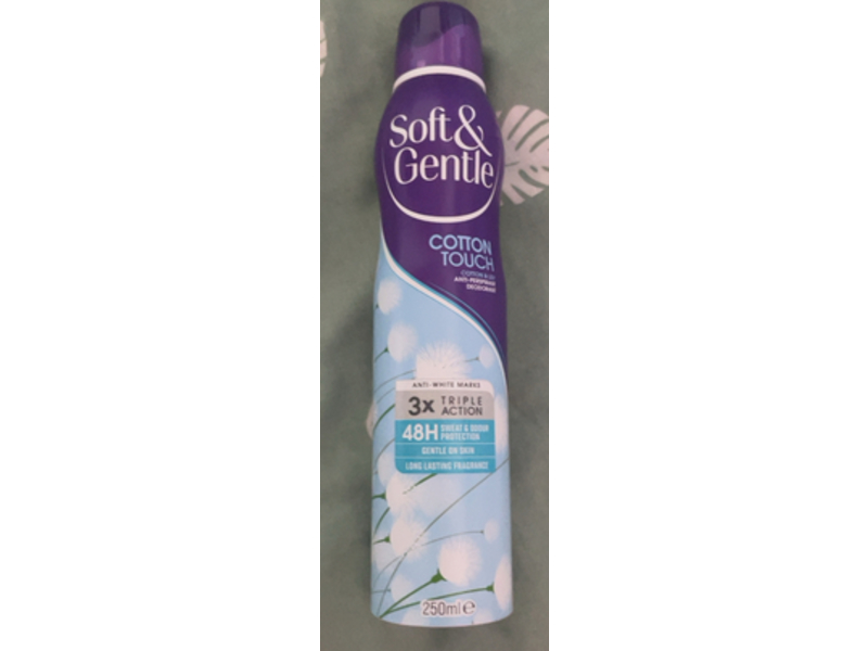 Soft & Gentle Antiperspirant Deodorant, Cotton & Lily, 250 mL