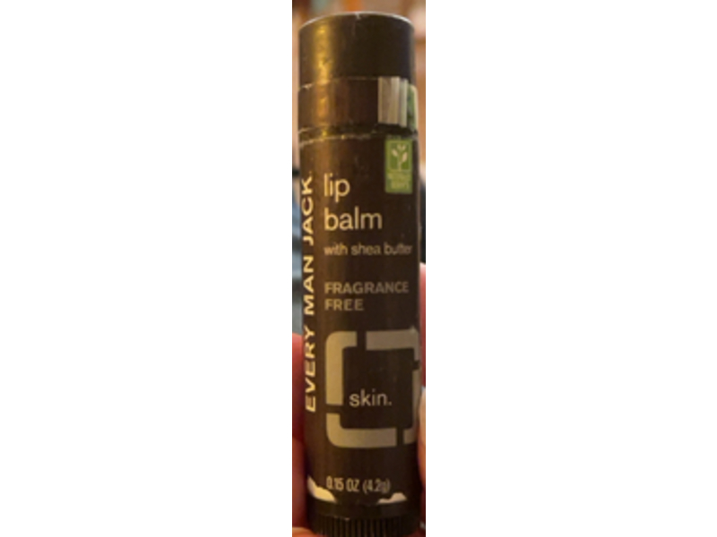 Every Man Jack Lip Balm, Shea Butter, 0.15 oz/4.2 g