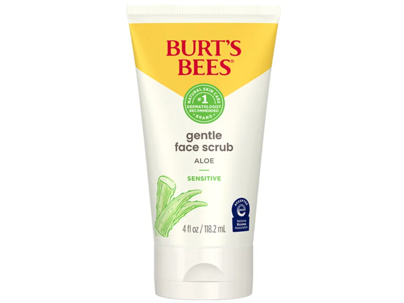 Burt's Bees Sensitive Gentle Facial Scrub, Aloe, 4 fl oz/118.2 mL
