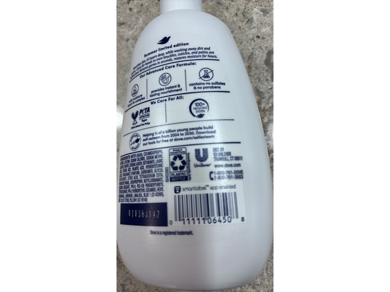 Dove Advanced Care Hand Wash, Strawberry + Kiwi, 12 fl oz