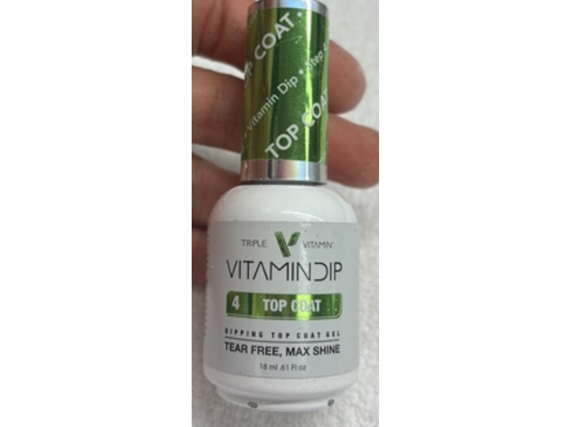 Triple Vitamin Dip Gel, 4 Top Coat, 0.61 fl oz/18 mL