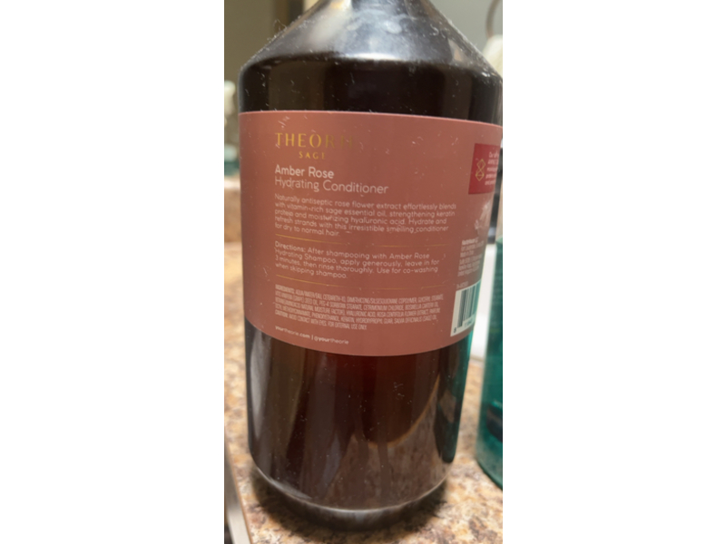 Theorie Hydrating Conditioner, Amber Rose, 27 fl oz / 800 mL