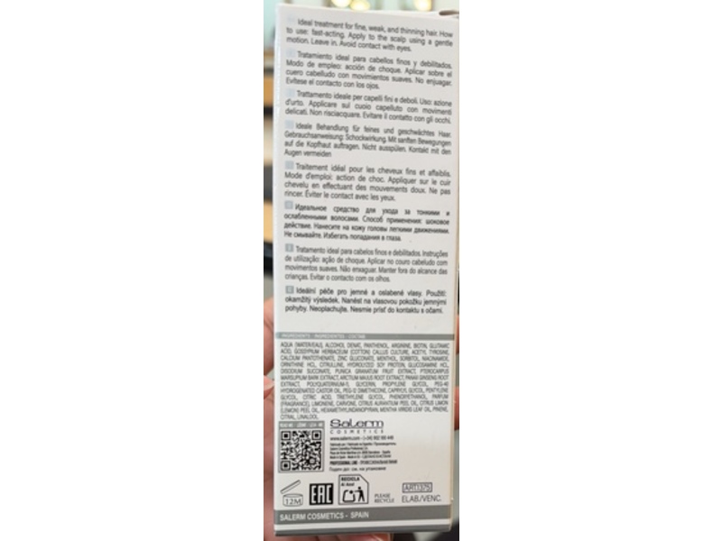 Salerm Hairlab Energizing Lotion, 4.0 fl oz/120 mL