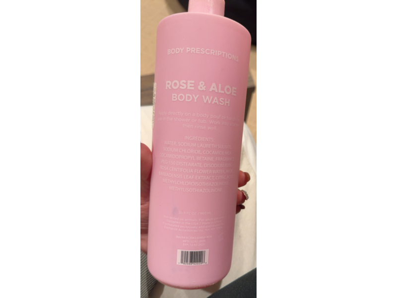 Body Prescriptions Good Clean Fun Body Wash, Rose & Aloe, 32.5 fl oz/960 mL
