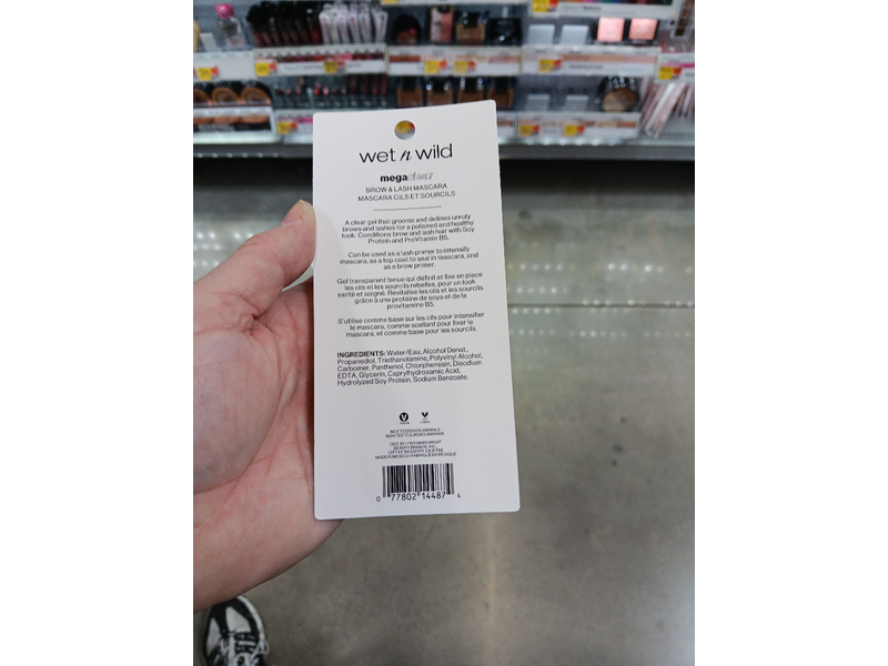 Wet n Wild Mega Clear Brow & Lash Mascara, 0.30 fl oz/9 mL