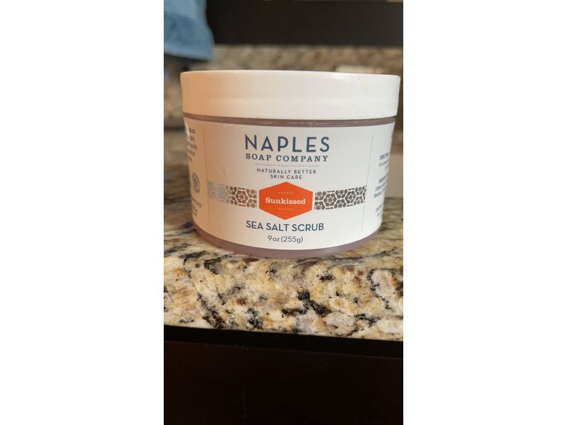 Naples Soap Natural Sea Salt Scrub, Sunkissed