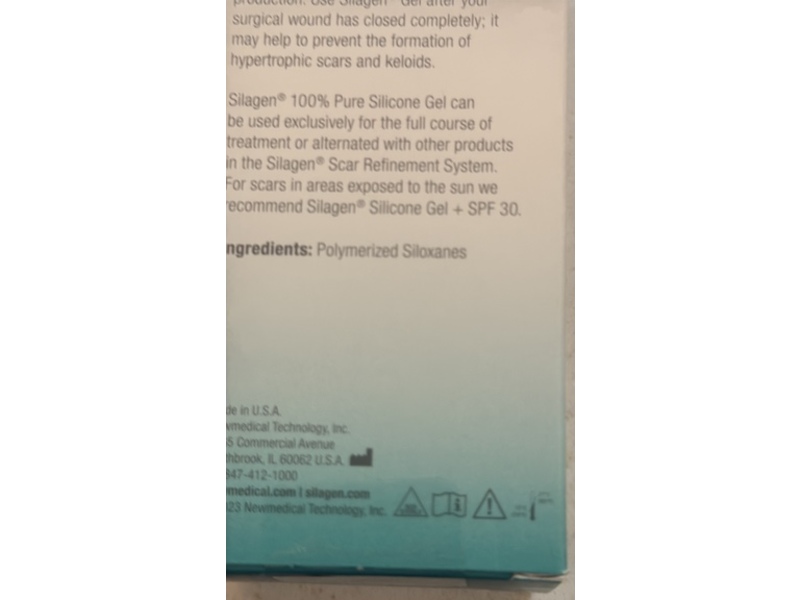 Silagen Silicone Gel, 1 oz/30 g