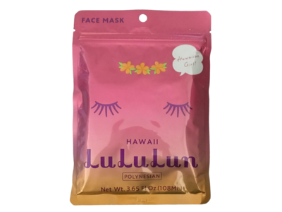 Hawaii Lululun Polynesin Face Mask, Hawaiian Girl, 3.65 fl oz/108 mL