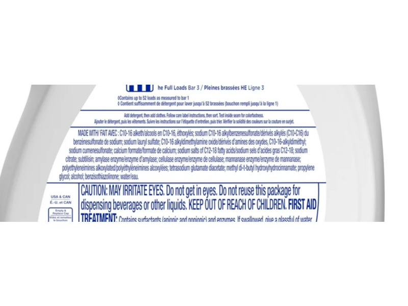 Tide Odor Fresh Liquid Laundry Detergent, Free & Gentle, 52 Loads, 73 fl oz/2.15 L