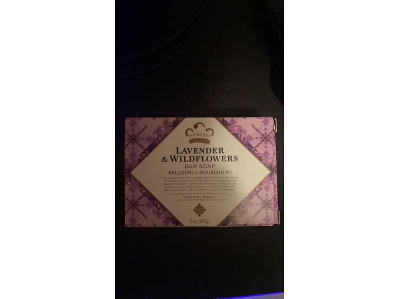 Nubian Heritage Bar Soap, Lavender & Wildflower, 5 OZ