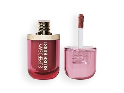 Revolution Beauty London Superdewy Liquid Blush Burst, Rose All Day Dusty Pink, 0.14 fl oz/4.2 mL