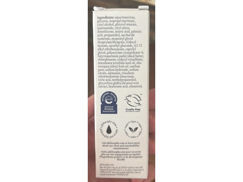 Philosophy In Good Hands Multi-Restorative Hand Cream, Fragrance Free, 0.9 fl oz/28 mL